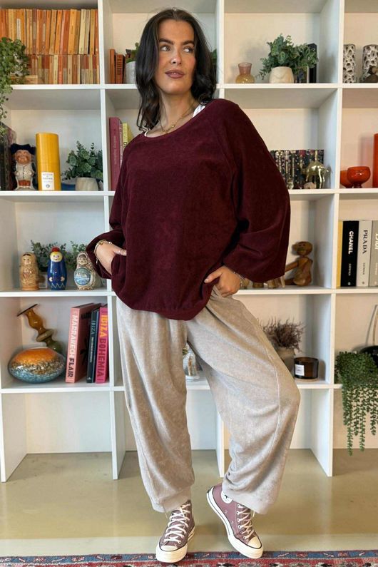 Terry B Classic Sweatshirt Maroon